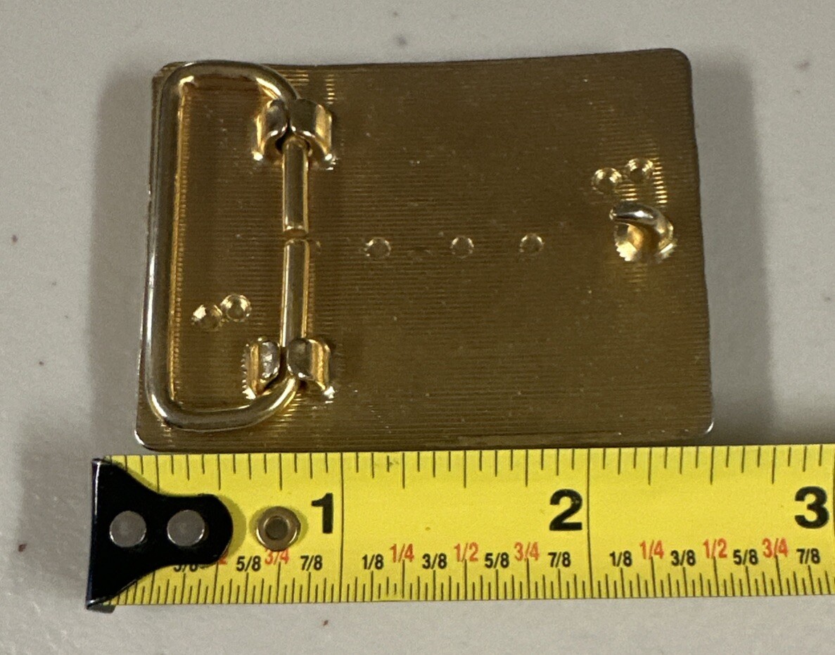Belt Buckle Locomotive Railroad Train Collectible Vintage 2.5”
