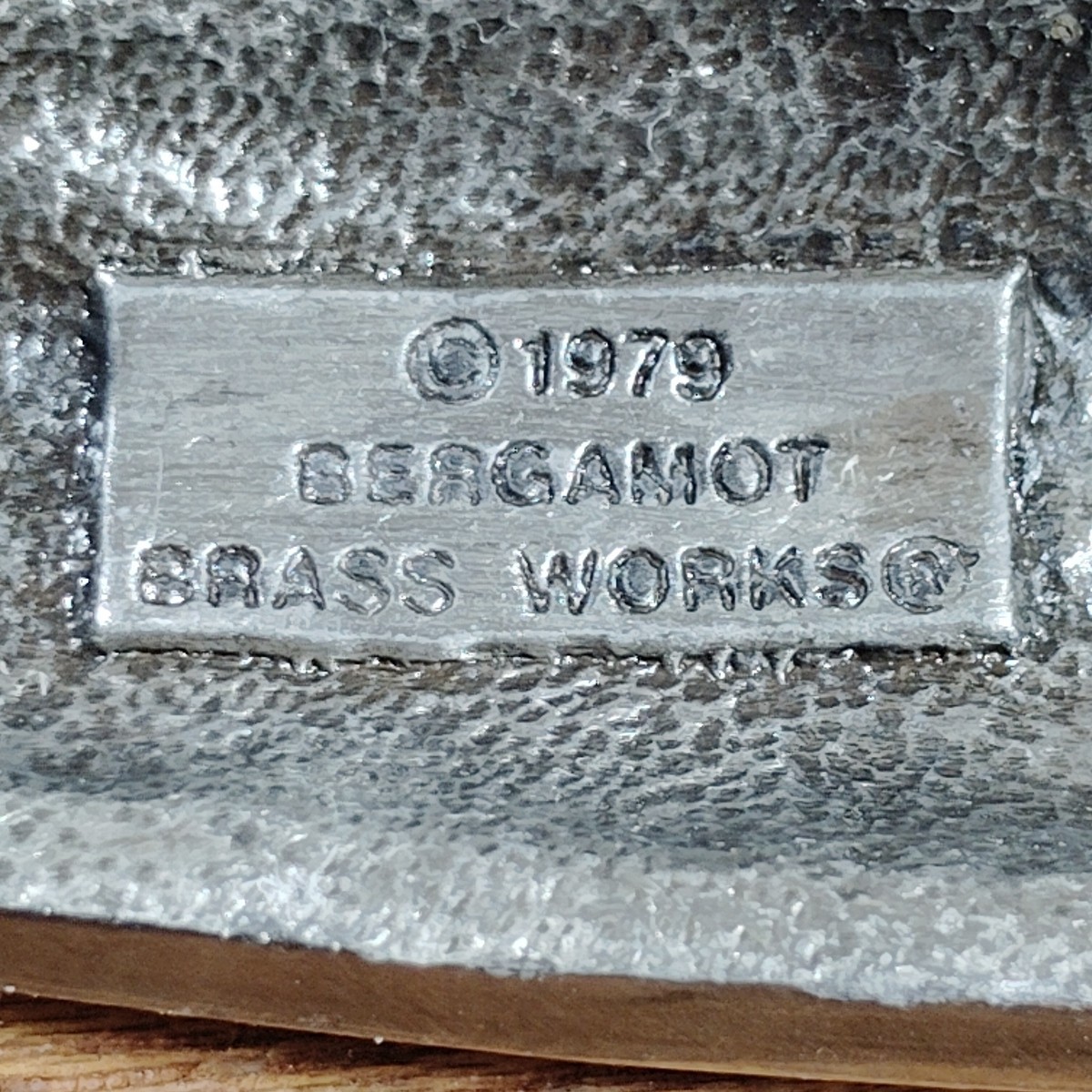 Vintage Bergamot Brass Works Yacht Belt Buckle D-210 1976 Ship Boat Sailing USA