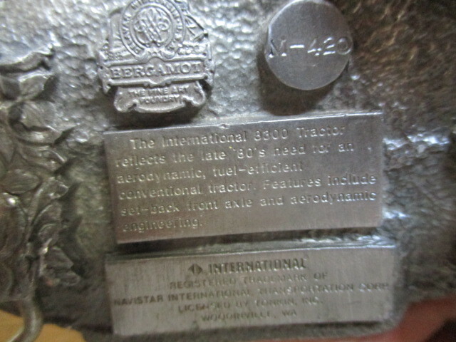 International truck belt buckle 8300 truck pictured by Tonkin Inc 1988