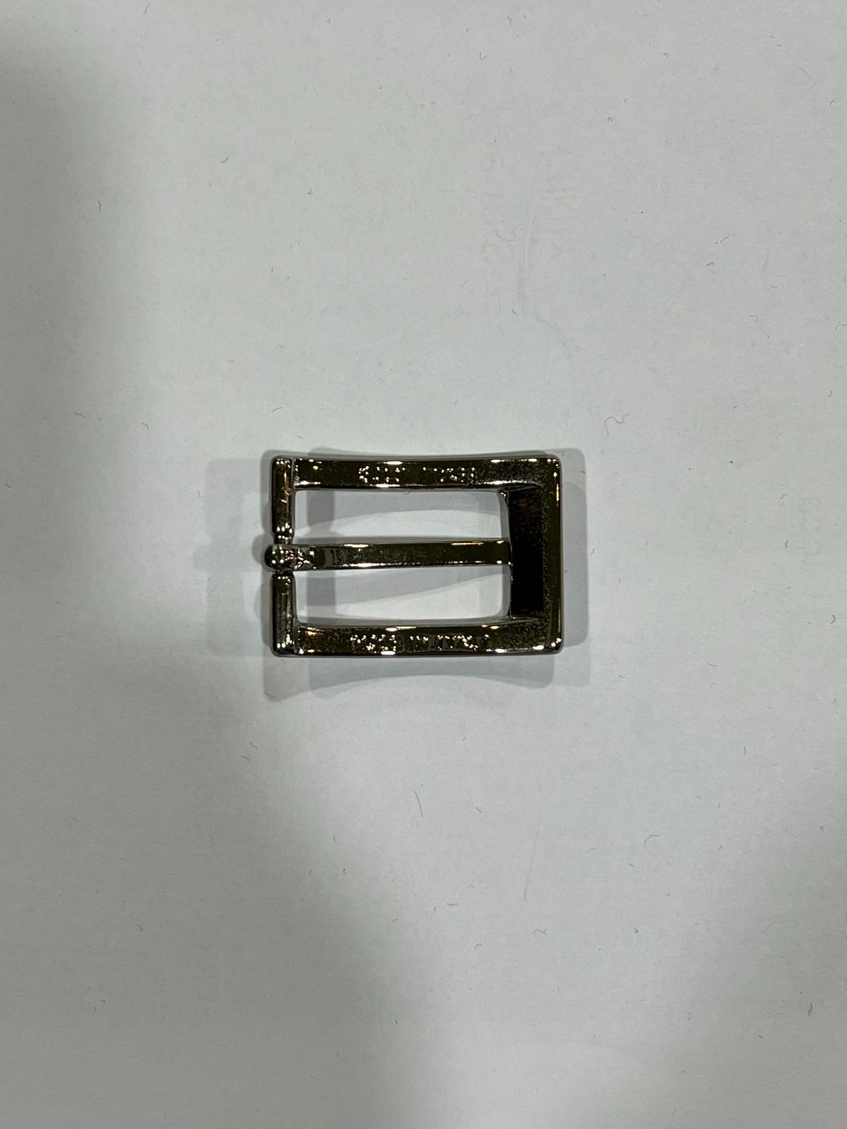 Solid Brass Polished Nickel Belt Buckle Made in Italy Fits 0.98&Prime; Belt Strap