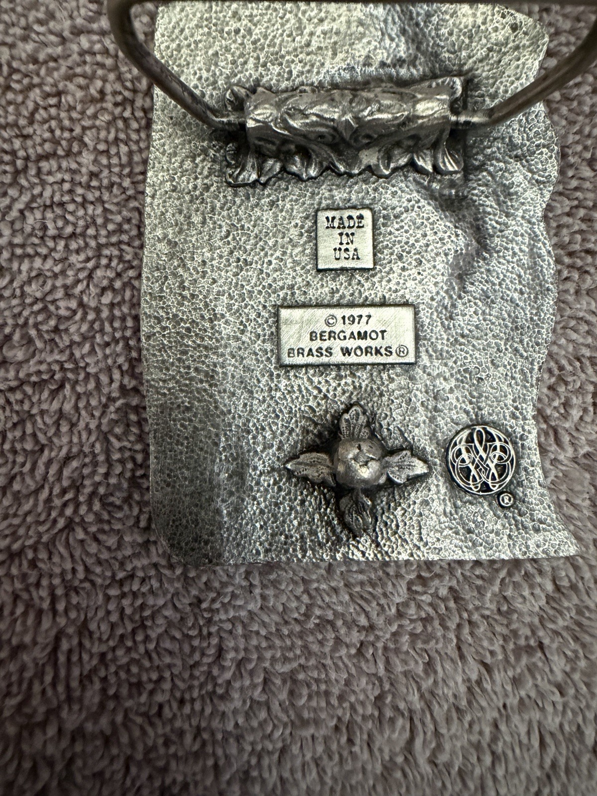 Vintage 1977 Bergamot Pewter Belt Buckle Geese Ducks Towner N Dakota Made In USA