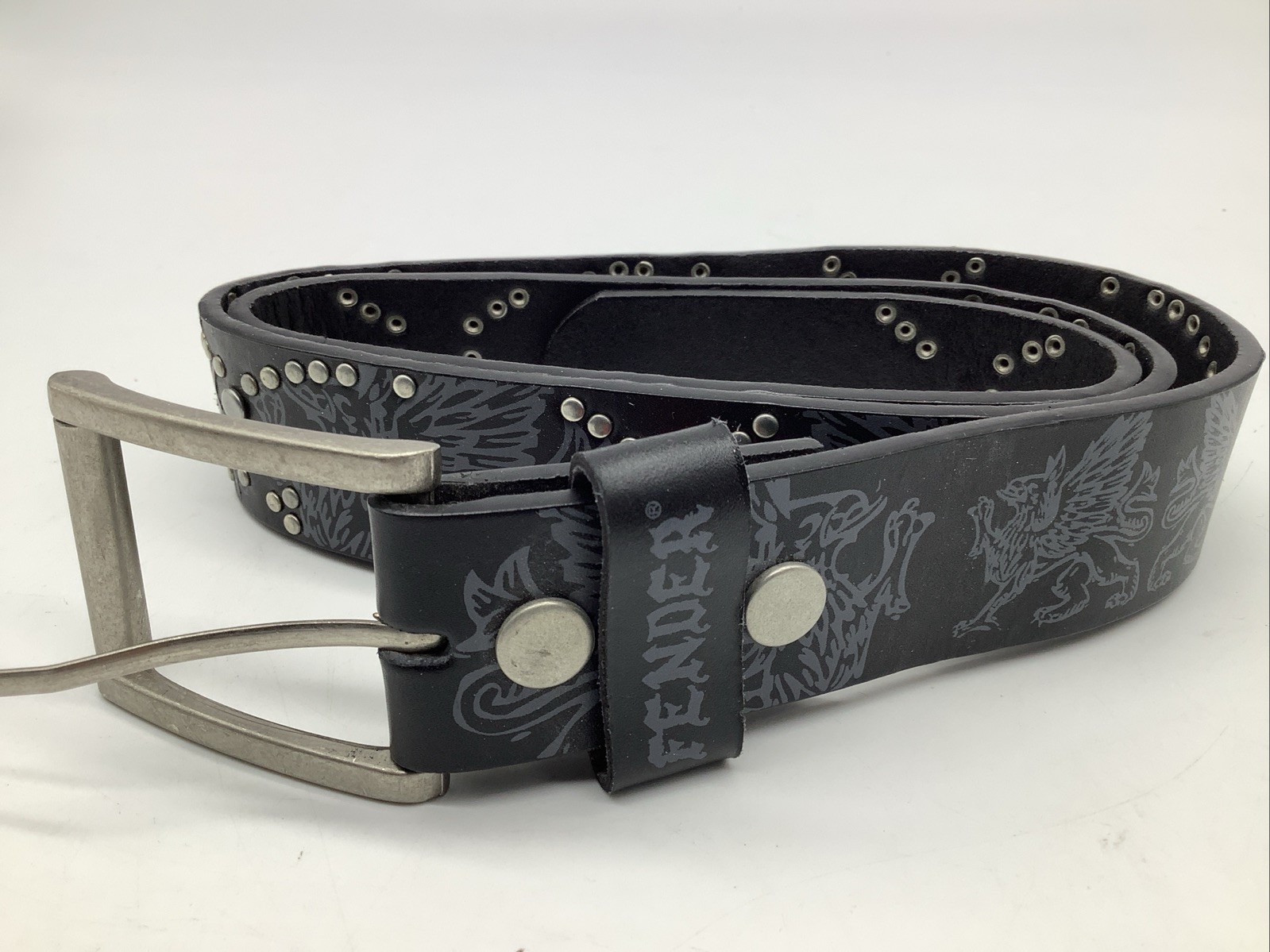 Fender Studded Belt -Officially Lic by Fender-Size 36 New Belt & Buckle