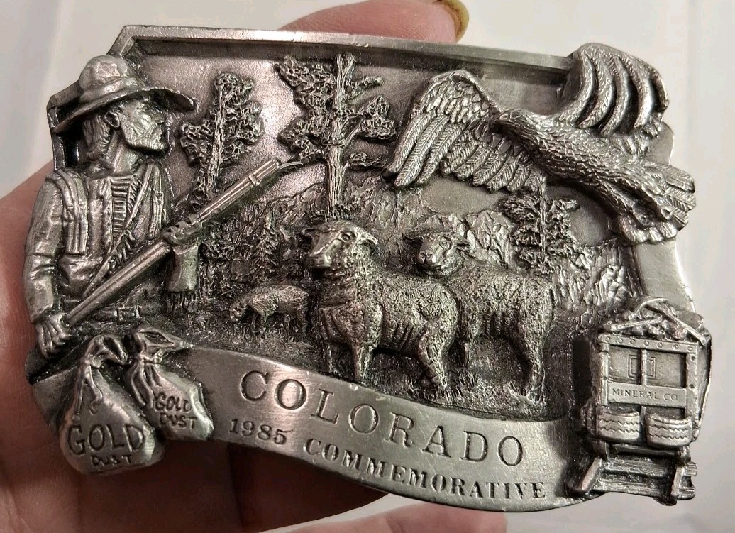Vtg 1985 Colorado Commerative #406 0f 5000 Limited Edition Arroyo Grande Buckle