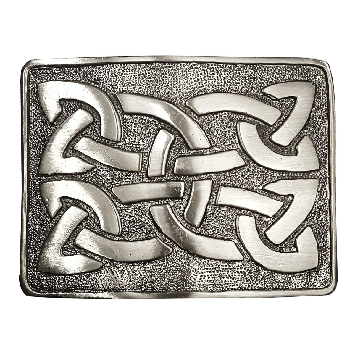 Celtic Weave Antiqued Kilt Belt Buckle Highland Celtic Knot Design