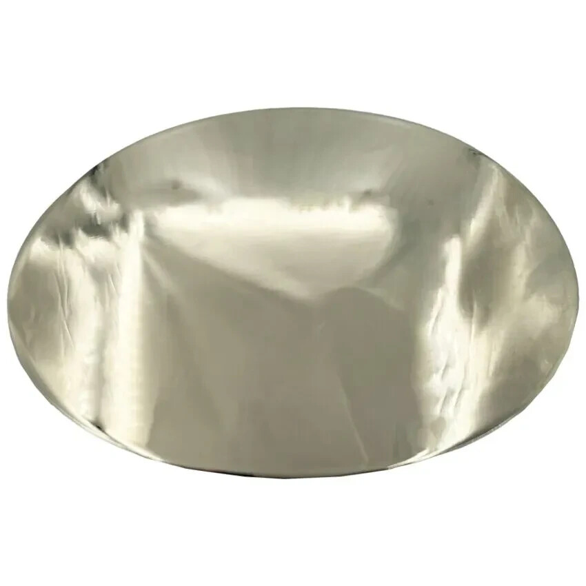 Silver Chrome Mirror Finish Plain Belt Buckle All Metal 1.5  » loop