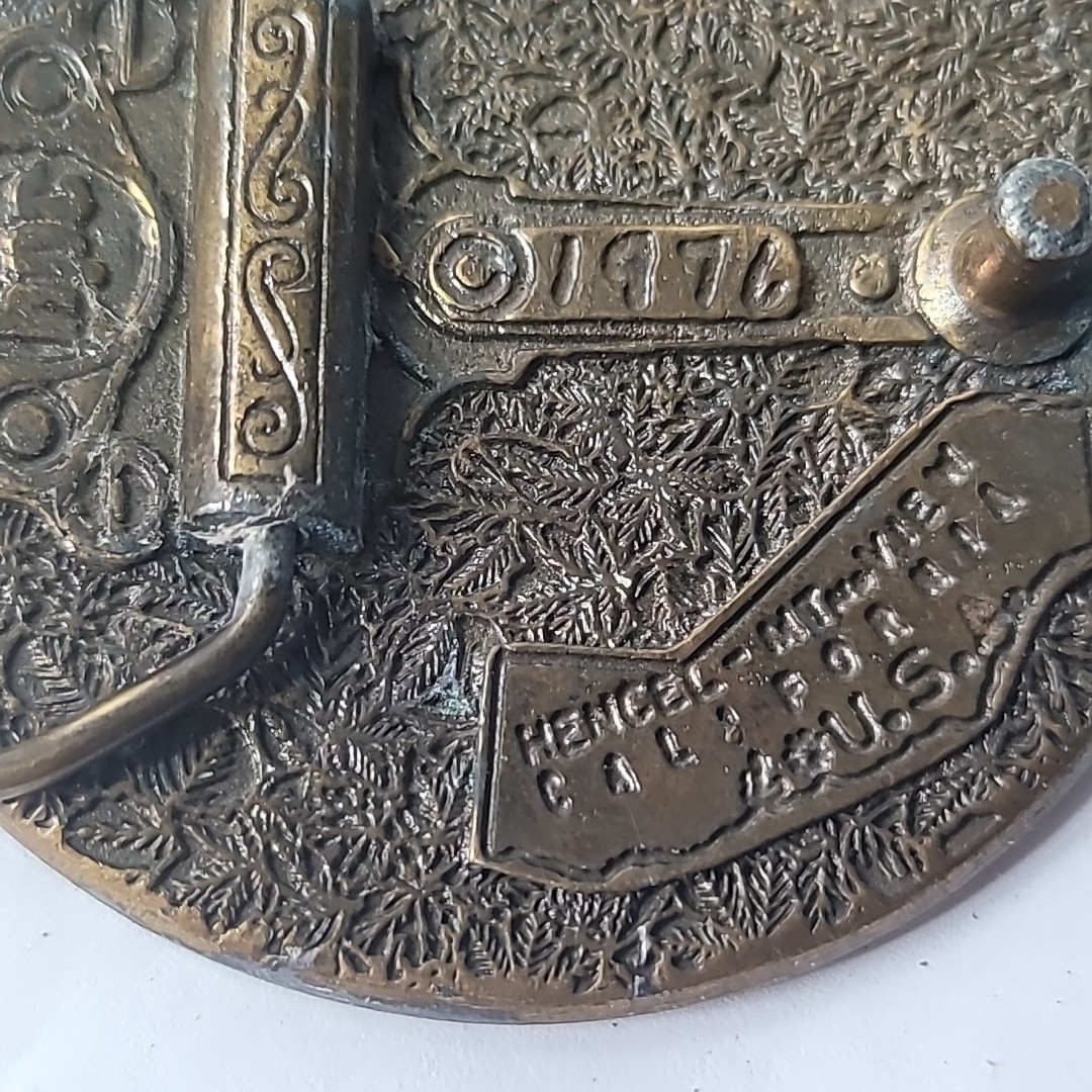 Standing Liberty Quarter Coin Belt Buckle Vtg 1976 Henchel-Mt.View California