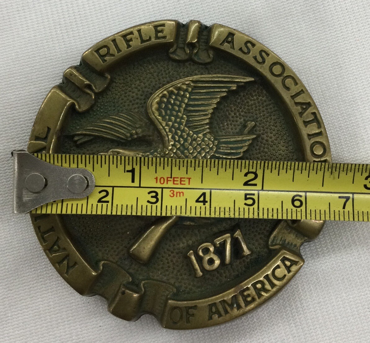 Vintage Belt Buckle NRA National Rifle Association, 1871, #6079 Baron Buckle