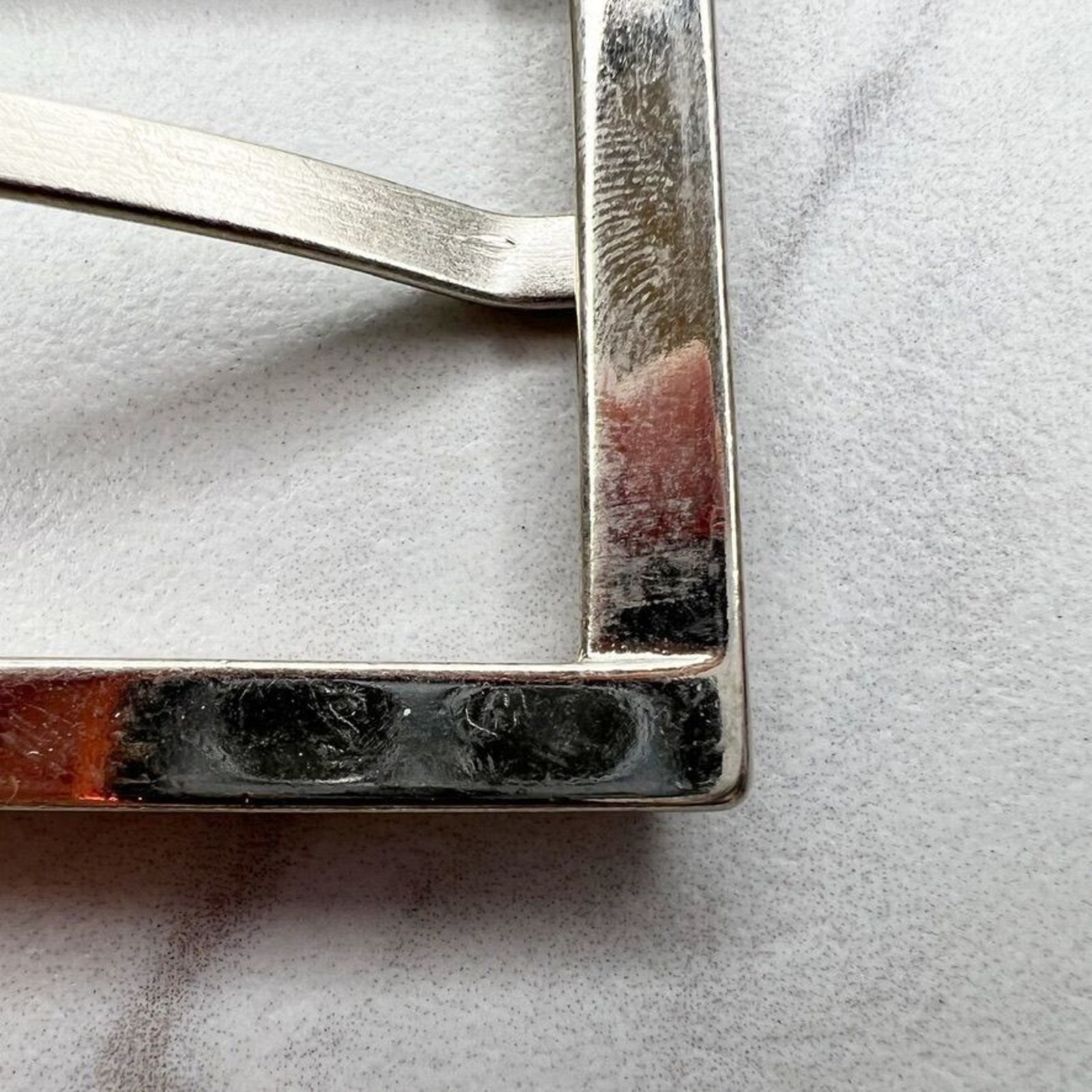 Silver Tone Simple Basic Belt Buckle