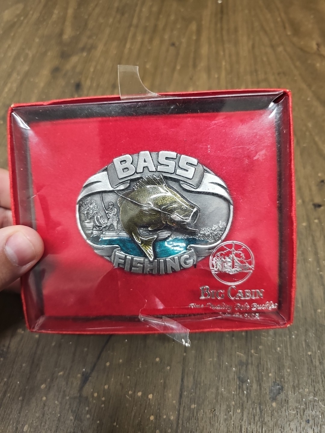 New Bass Fishing Belt Buckle Full Metal Antique silver color USA Country