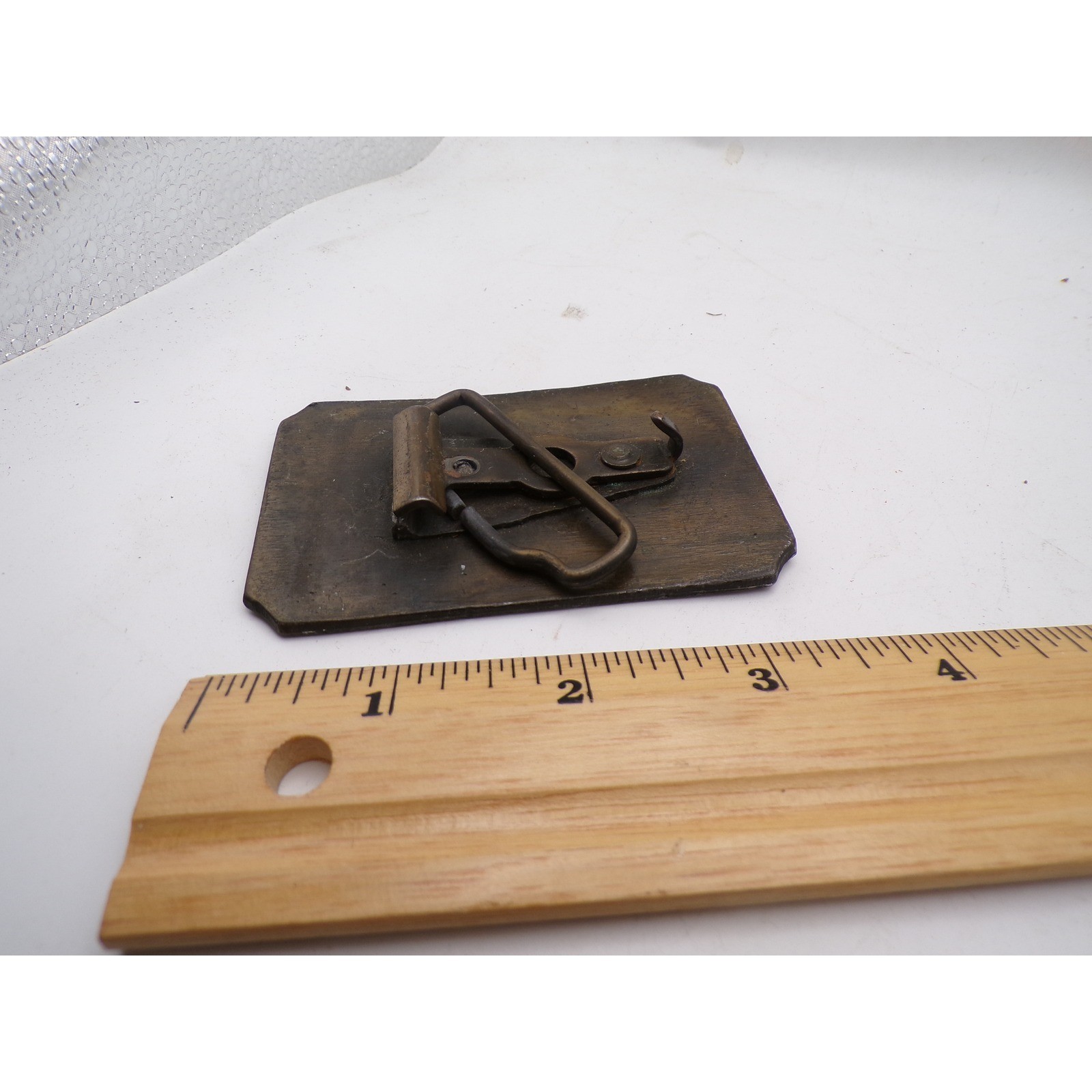 Vintage Rolls Royce of Springfield Mass Belt Buckle Brass Tone Classic Car