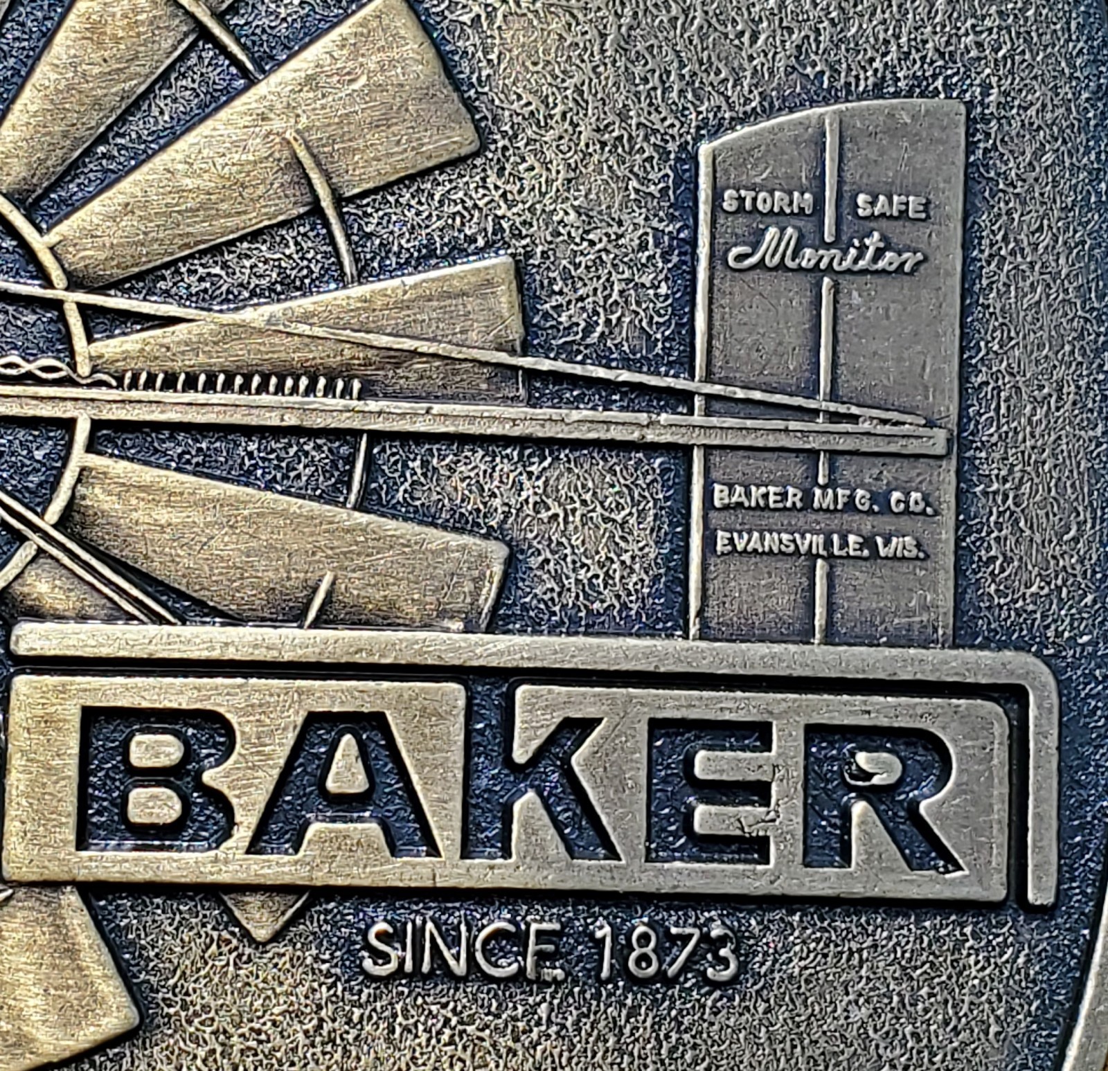 Vintage Baker Manufacturing Belt Buckle