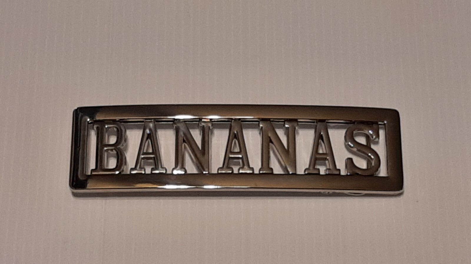 BANANAS Custom Name Belt Buckle -Put your name or word on Buckle