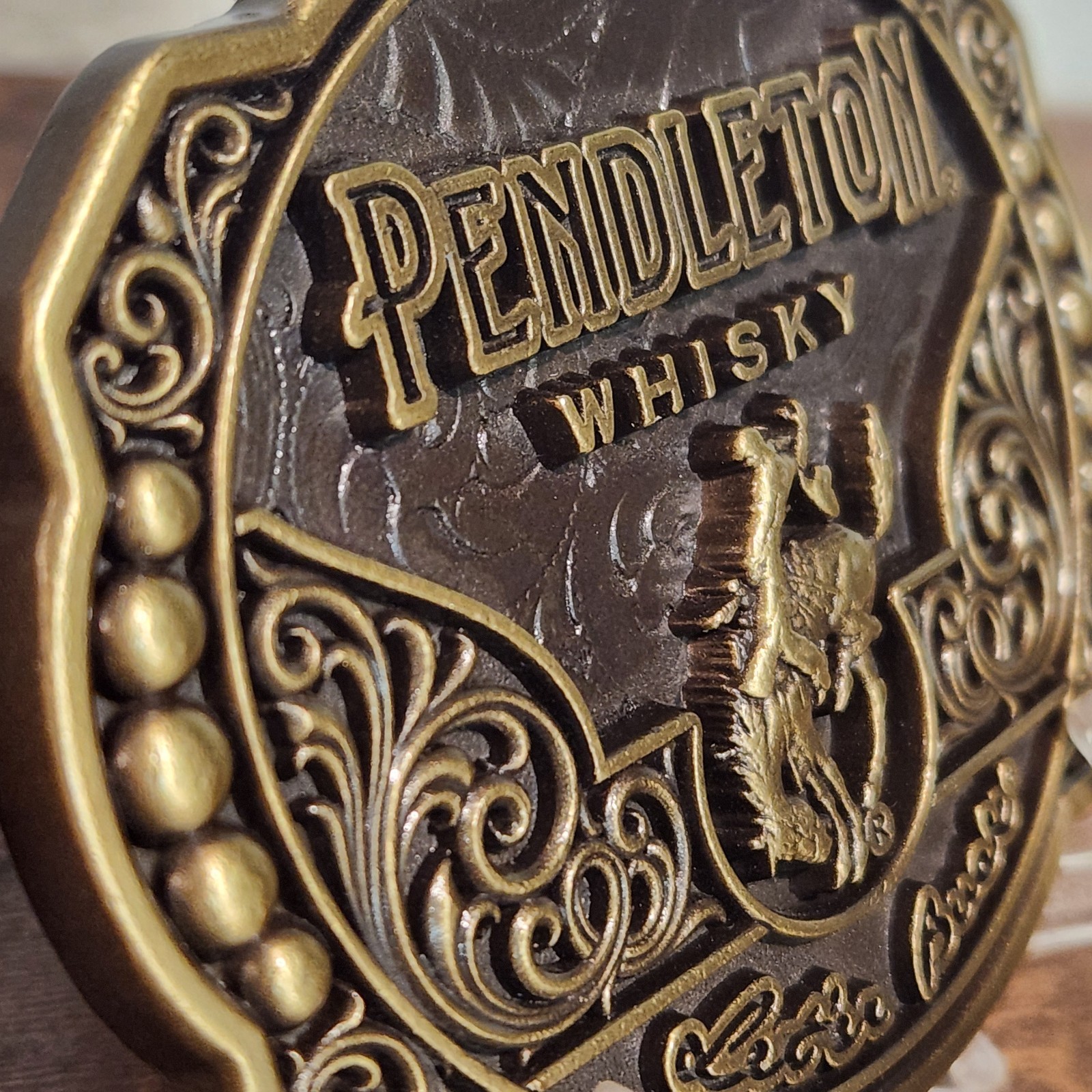 Cowboy Montana Silversmiths Pendleton Whisky 2024 Let&rsquo;er Buck Limited Edition