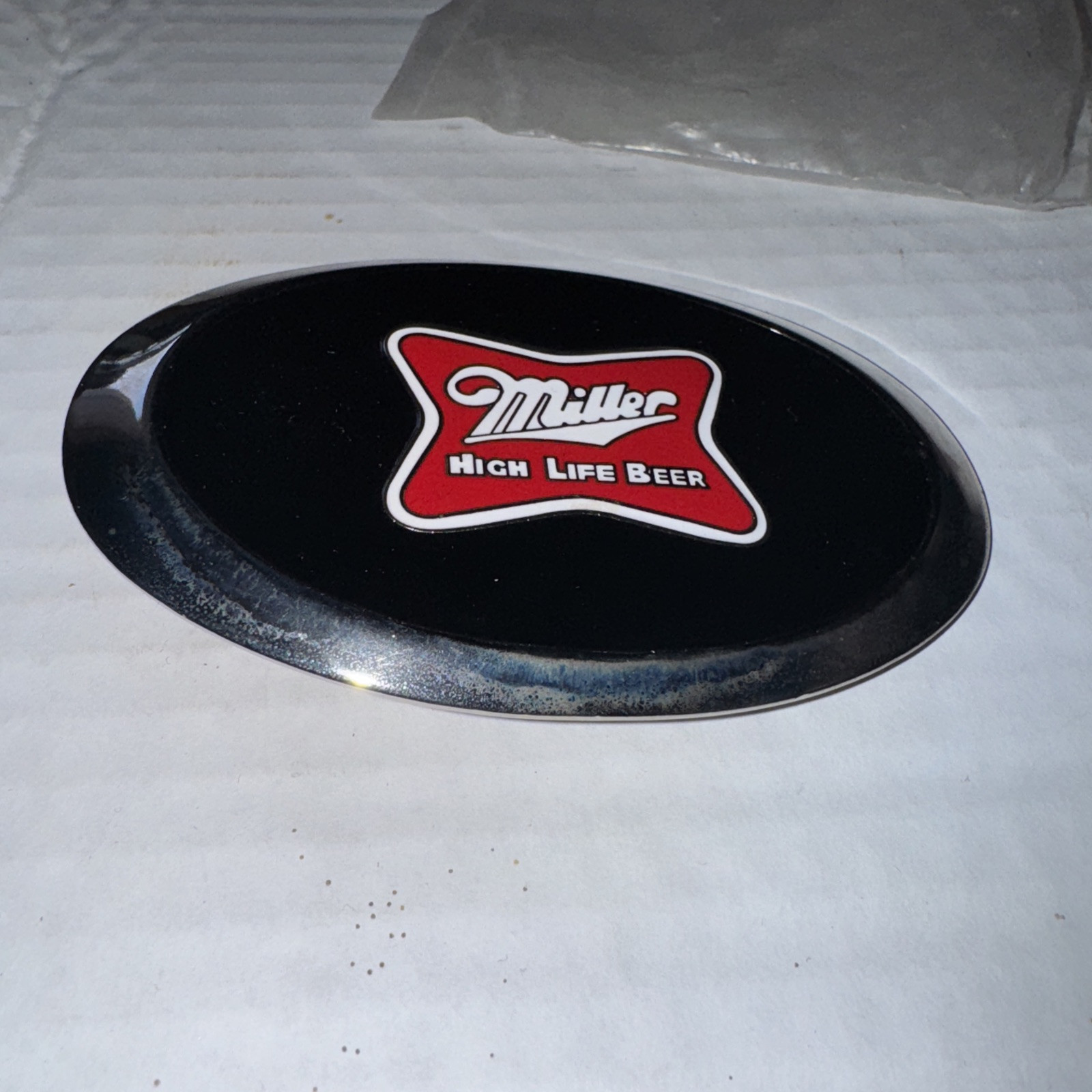 Miller High Life Beer Silver Belt Buckle Fast Free Shipping