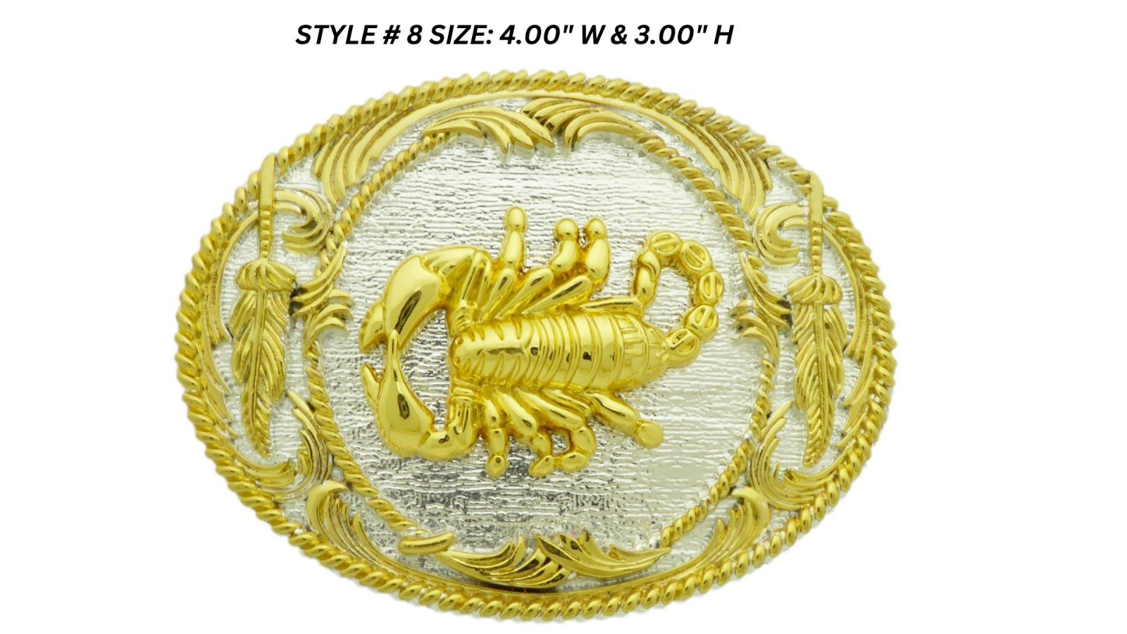 Scorpion Belt Buckle Gold Silver Metal New Mens Womens Zodiac Sign Rodeo Western