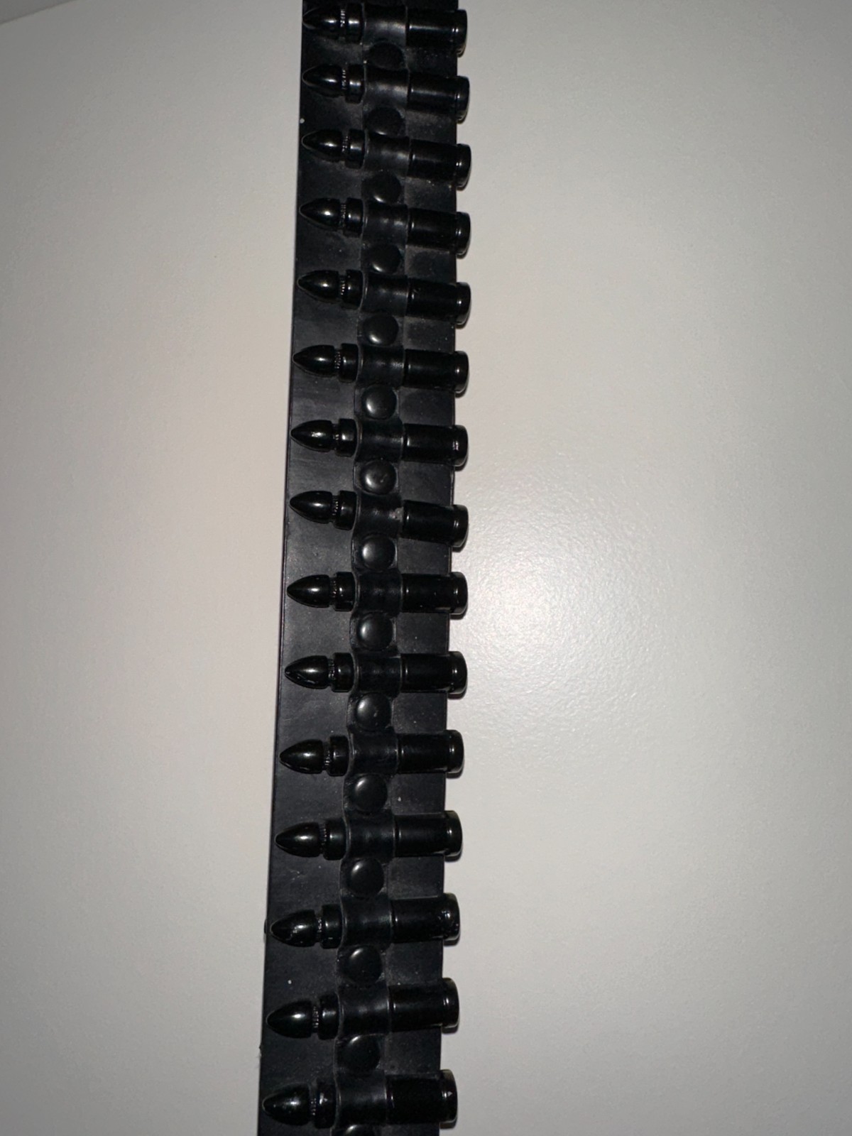 Vintage Style Heavy Metal Bullet Belt with Buckle – Real Leather – 41.5 Inch