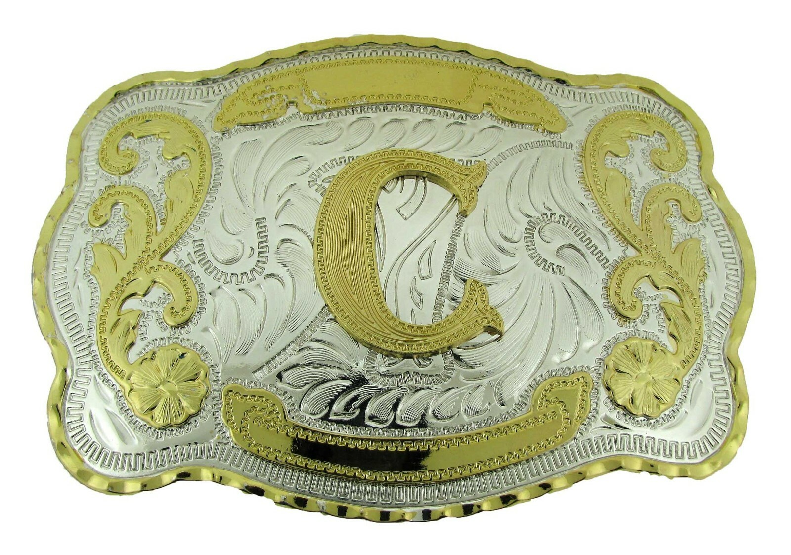New Men Women Initial Letter A B C D G J K L M R S T W Belt Buckle Rodeo Western