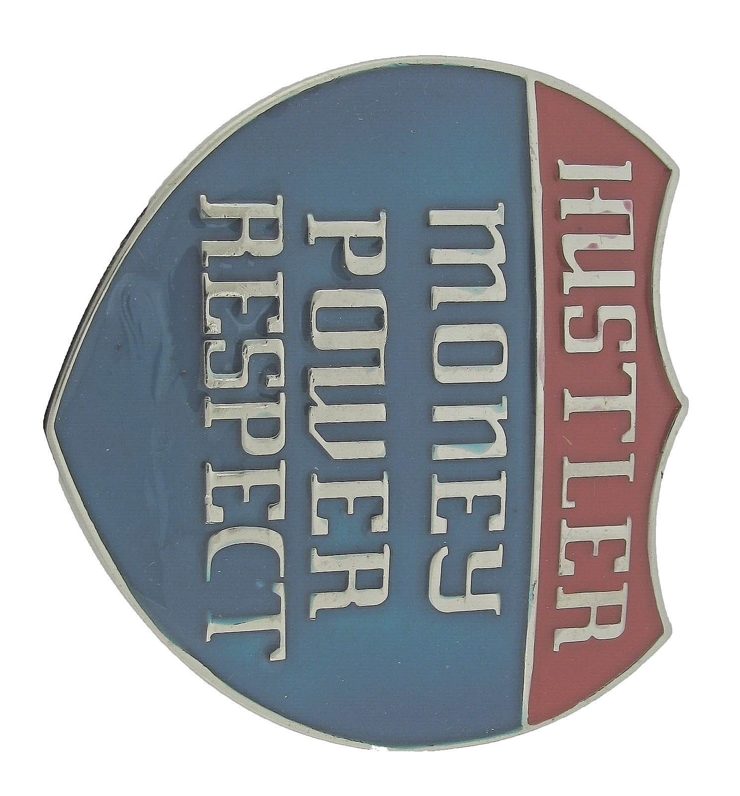 Hustler Money Belt Buckle Power Respect Novelty Imperial Western Cowboy Metal