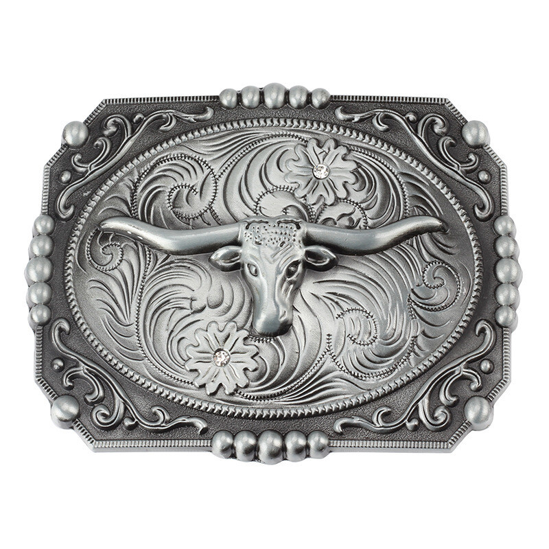 Cross Horse Belt Buckle Western Cowboy Motorcycle Riding Belt Buckle