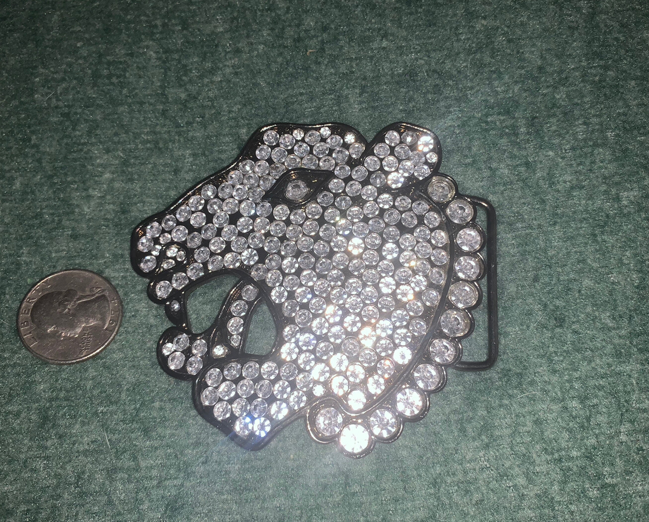 LEAPARD / PANTHER ? BELT BUCKLE With RHINESTONES