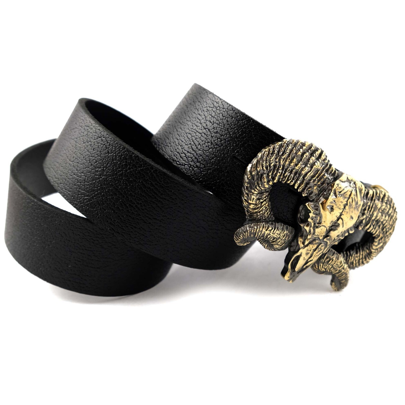 Ram Skull brass buckle, Bighorn wild west buckle, Mouflon tribal Trophy Skull