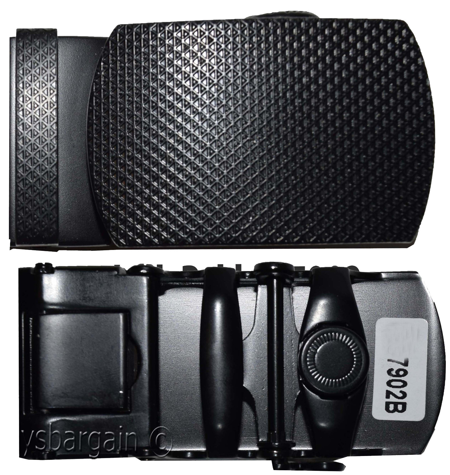 Men&rsquo;s Belt Buckle, Auto sliding Buckle Self locking 1.25&Prime; New Black buckle only