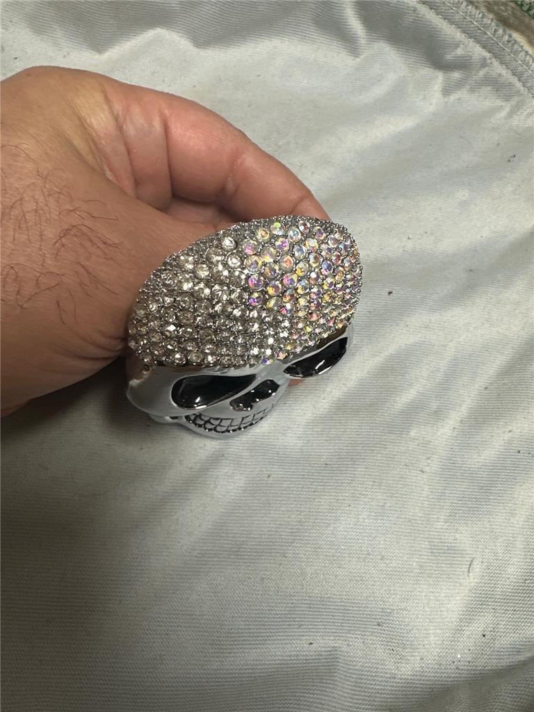 Two Vintage Skull Belt Buckles, Very Unique