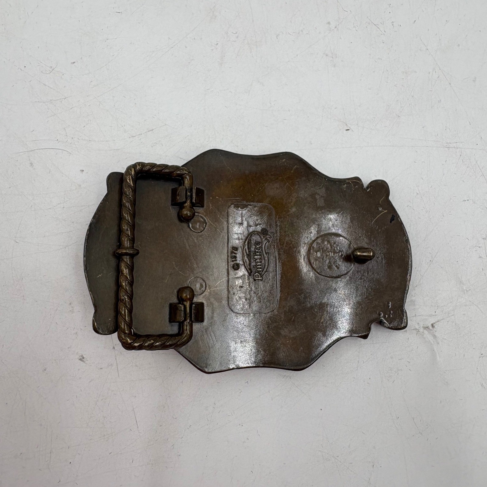Vintage 1978 San Francisco 49ers Belt Buckle Raintree NFL Football Helmet Gold