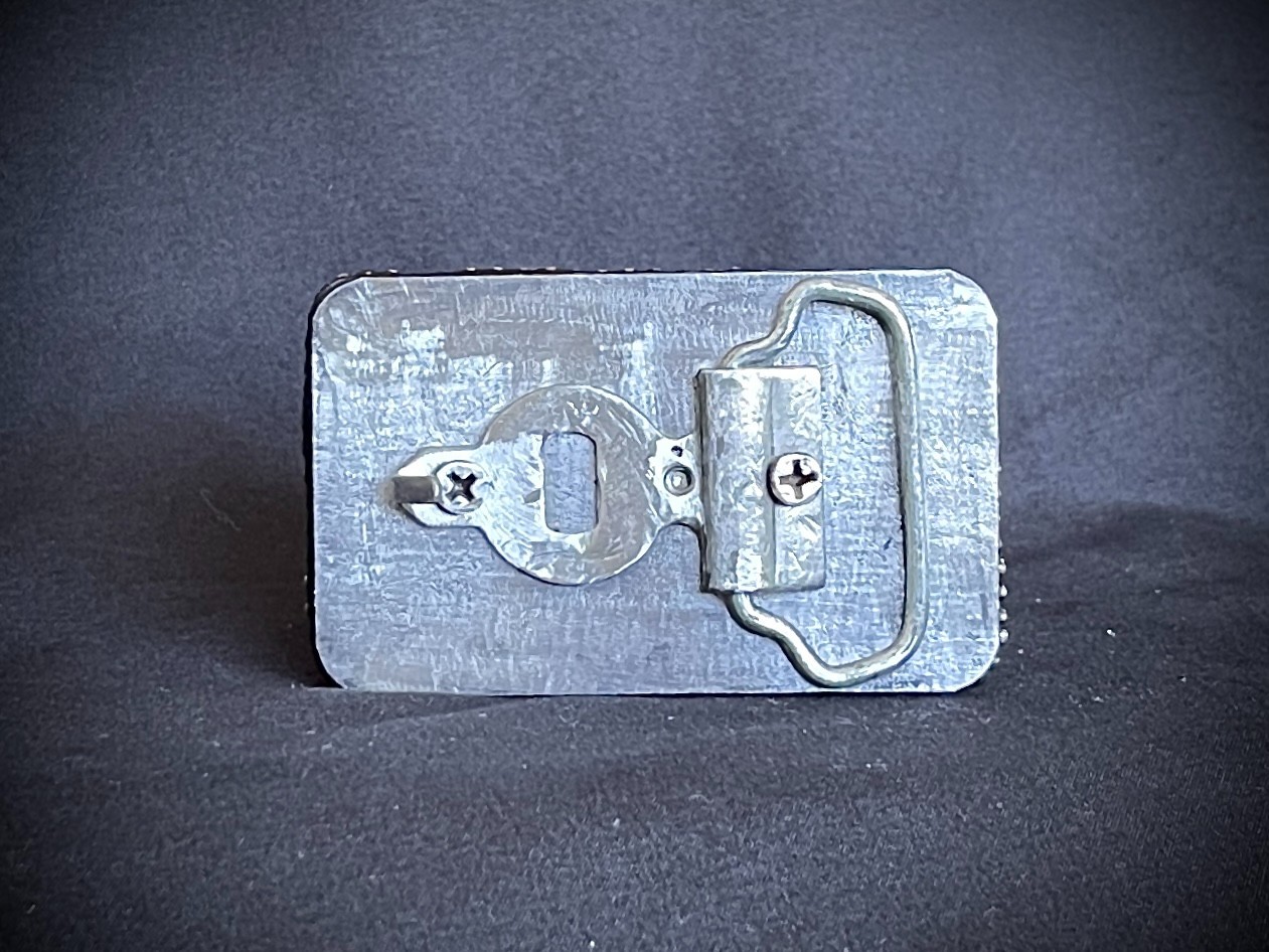 “Dead Planets” Industrial Cosmic Wearable Art Belt Buckle – Darren McNeese
