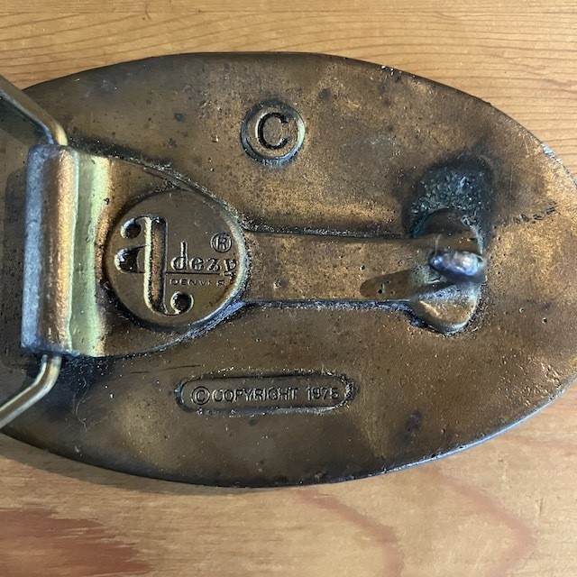 1975 Adezy Denver Belt Buckle Vintage American