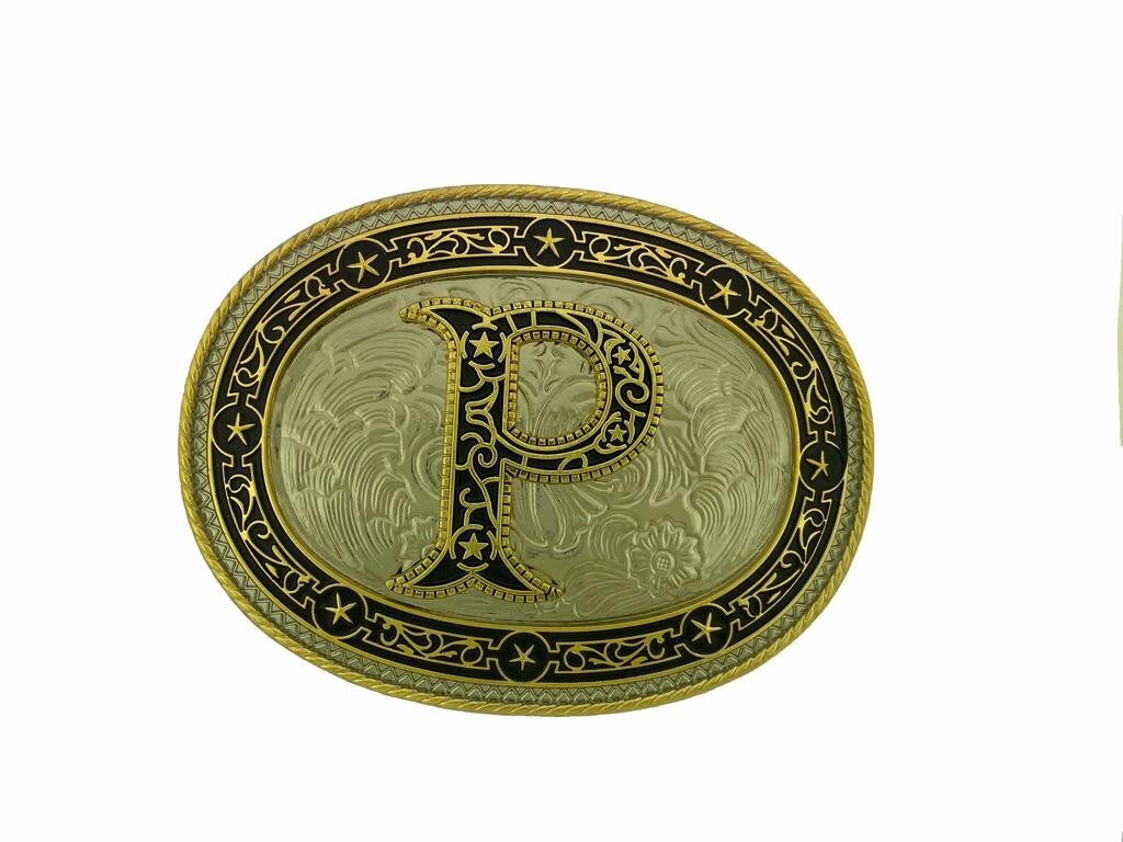Vintage Styles Initial Letter a z Belt Buckle Western Cowboy Cowgirl rodeo Texas