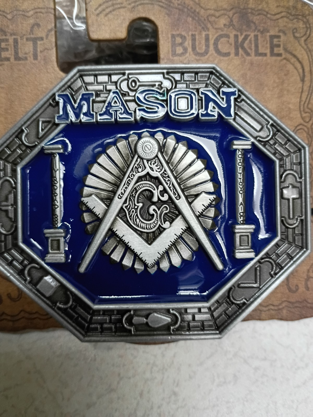 Masonic, Mason, Blue Lodge, Fraternal metal belt Buckle, New! #9