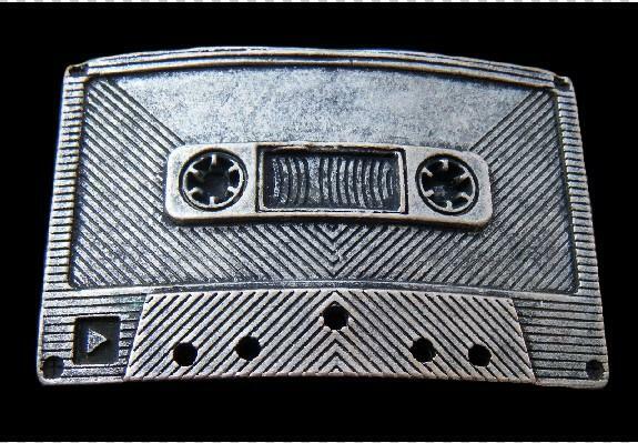 Belt Buckles Retro Music Tape Deck Recorder Cassette Boucle de Ceinture!