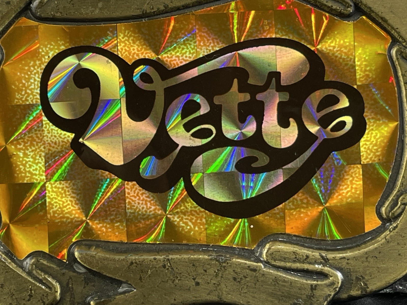 1977 Vette Belt Buckle – Free Spirit Collection Chroma Graphics Knoxville Tenn