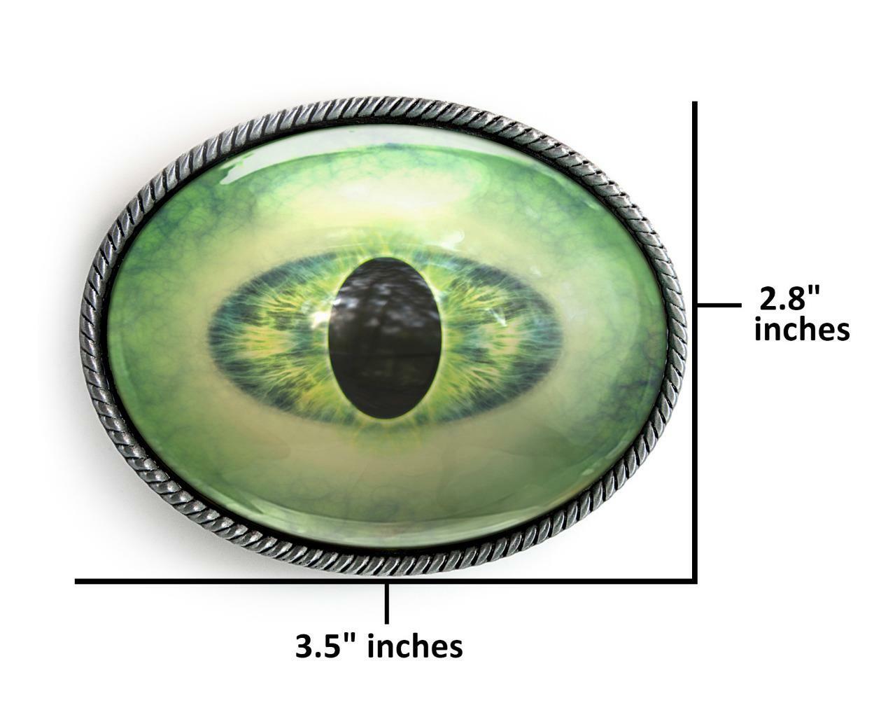 Alien Eye Sci-fi Reptile Monster Men Women Handmade Belt Buckle