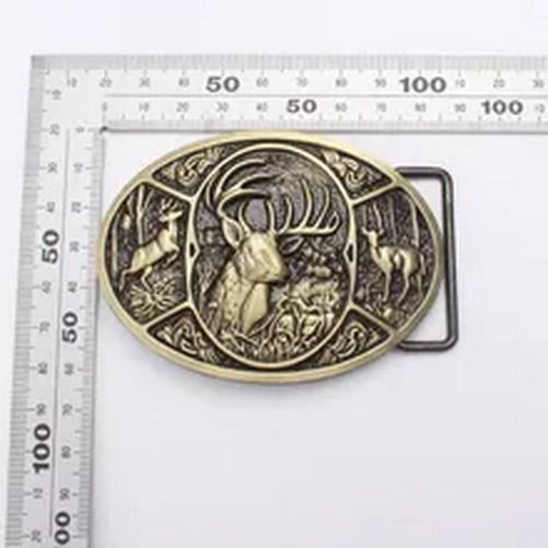 Deer Hunter Buckles – 3.8cm Animal Buckle For Leather Belt Fashion Accessories