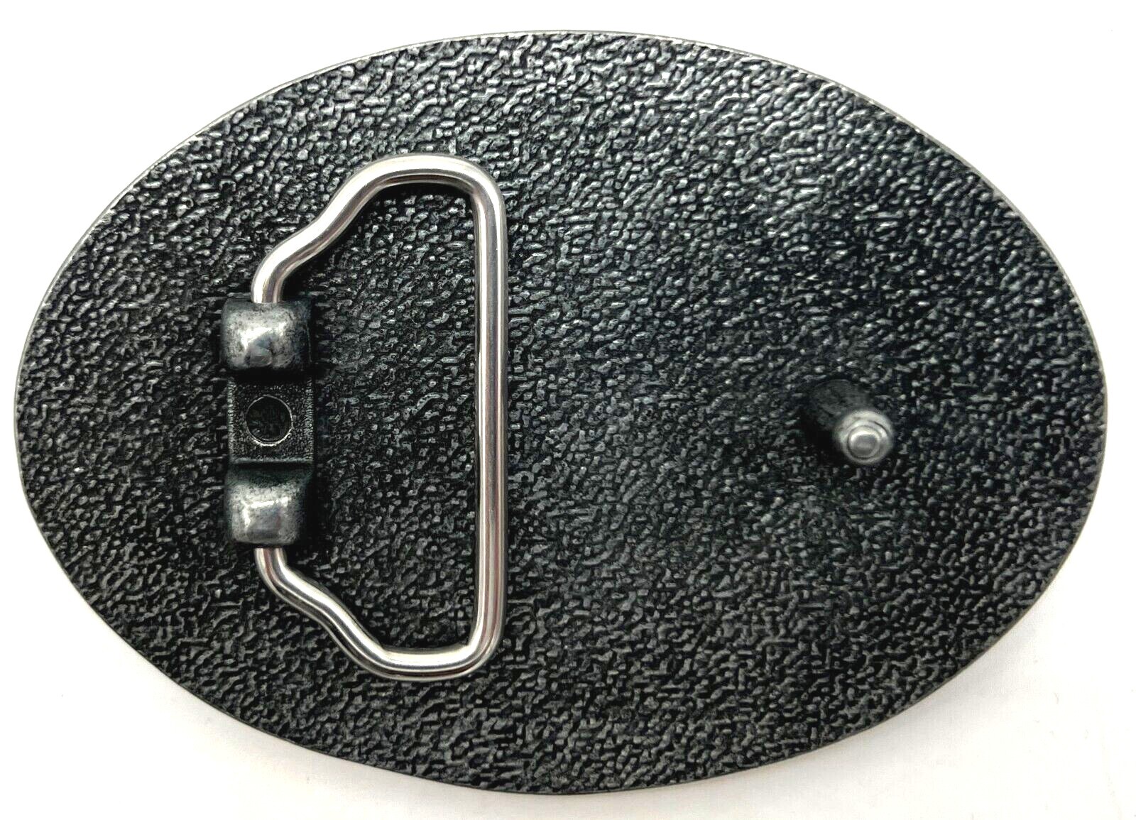 Fishing Angler Fly Fishing Black Enameled Fish Belt Buckle