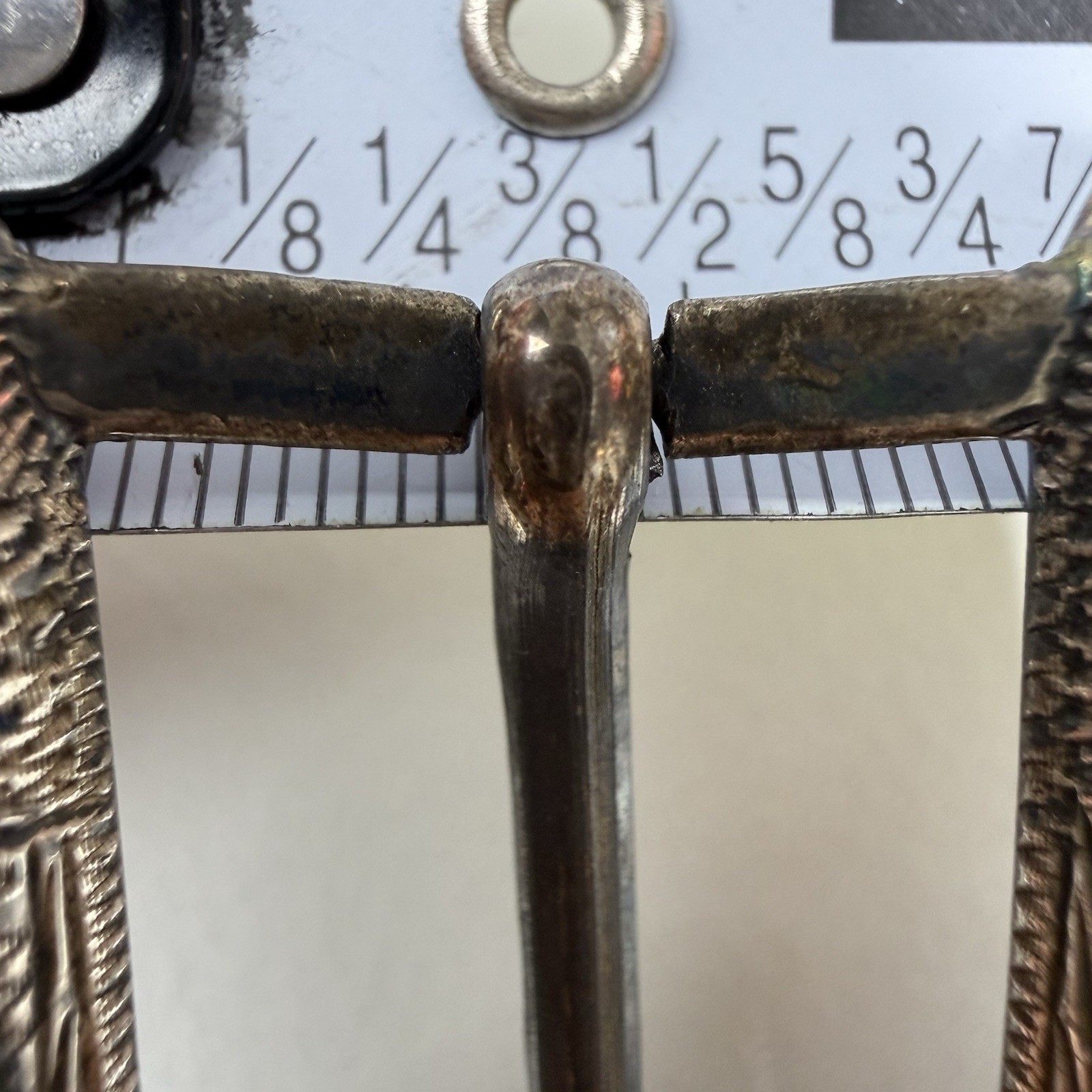 14K Gold Sterling Silver Hollands San Angelo 103 Ranger 3 Pc Belt Buckle Set