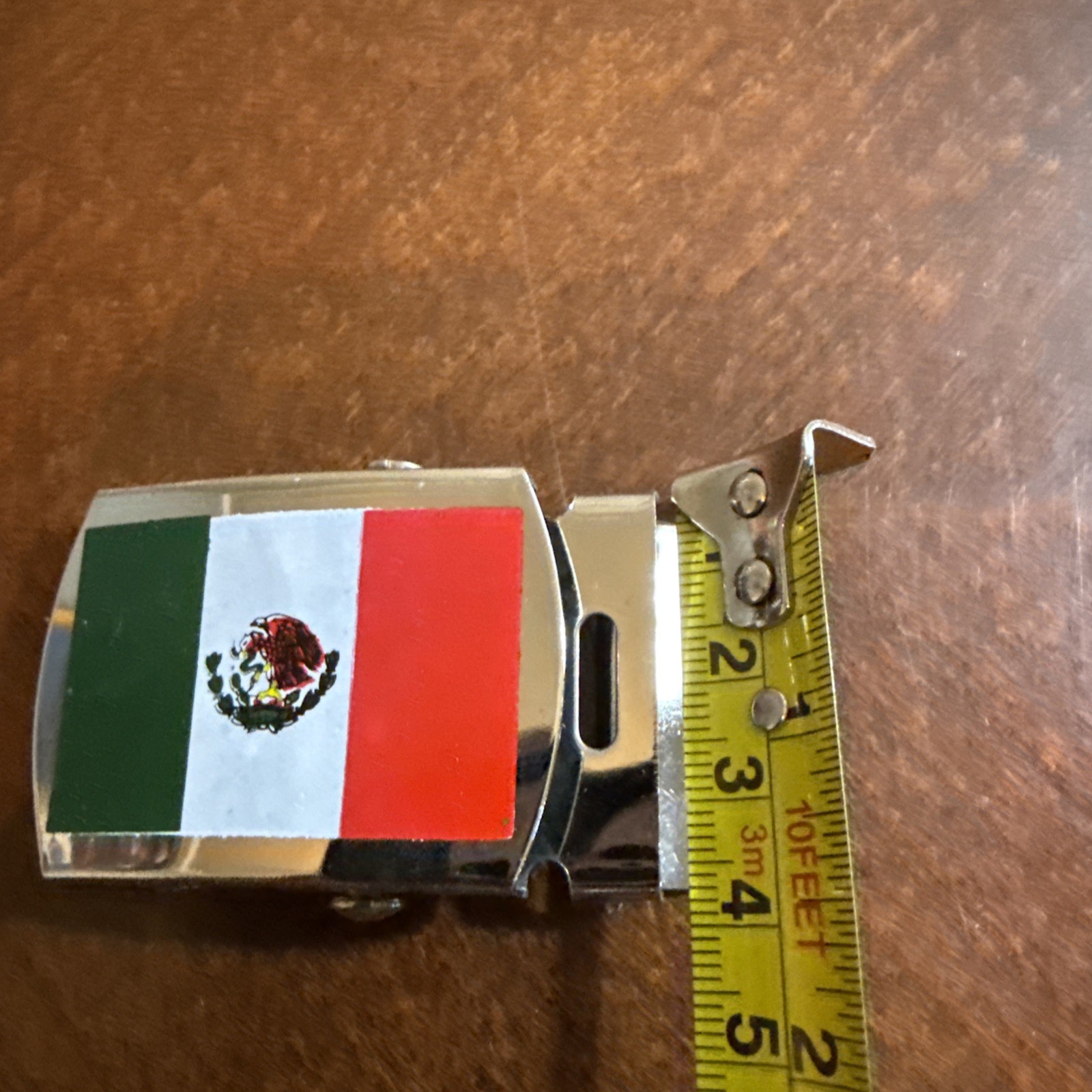 Mexican Flag WEB BELT METAL BUCKLE MILITARY
