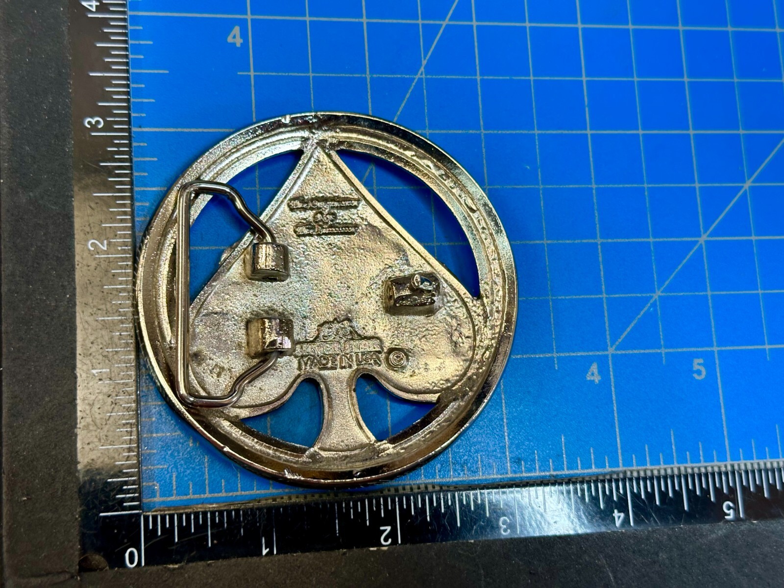 Ace Of Spades Casino Poker Card Games Gambler Cards Silver Star Belt Buckle