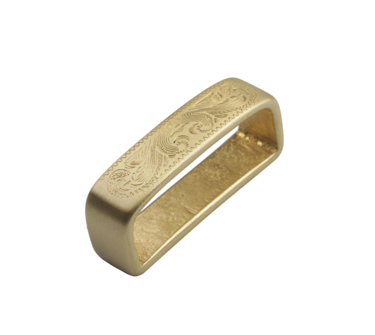1PCS Solid Brass Carved Pattern Belt Spacer 40mm #92494
