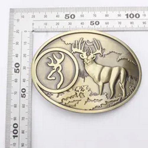 Deer Hunter Buckles – 3.8cm Animal Buckle For Leather Belt Fashion Accessories
