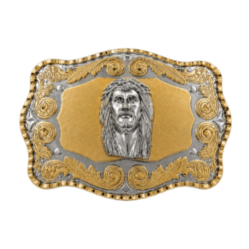 Belt Buckle Jesus Face Christ God Christian Religion Catholics Religious Western