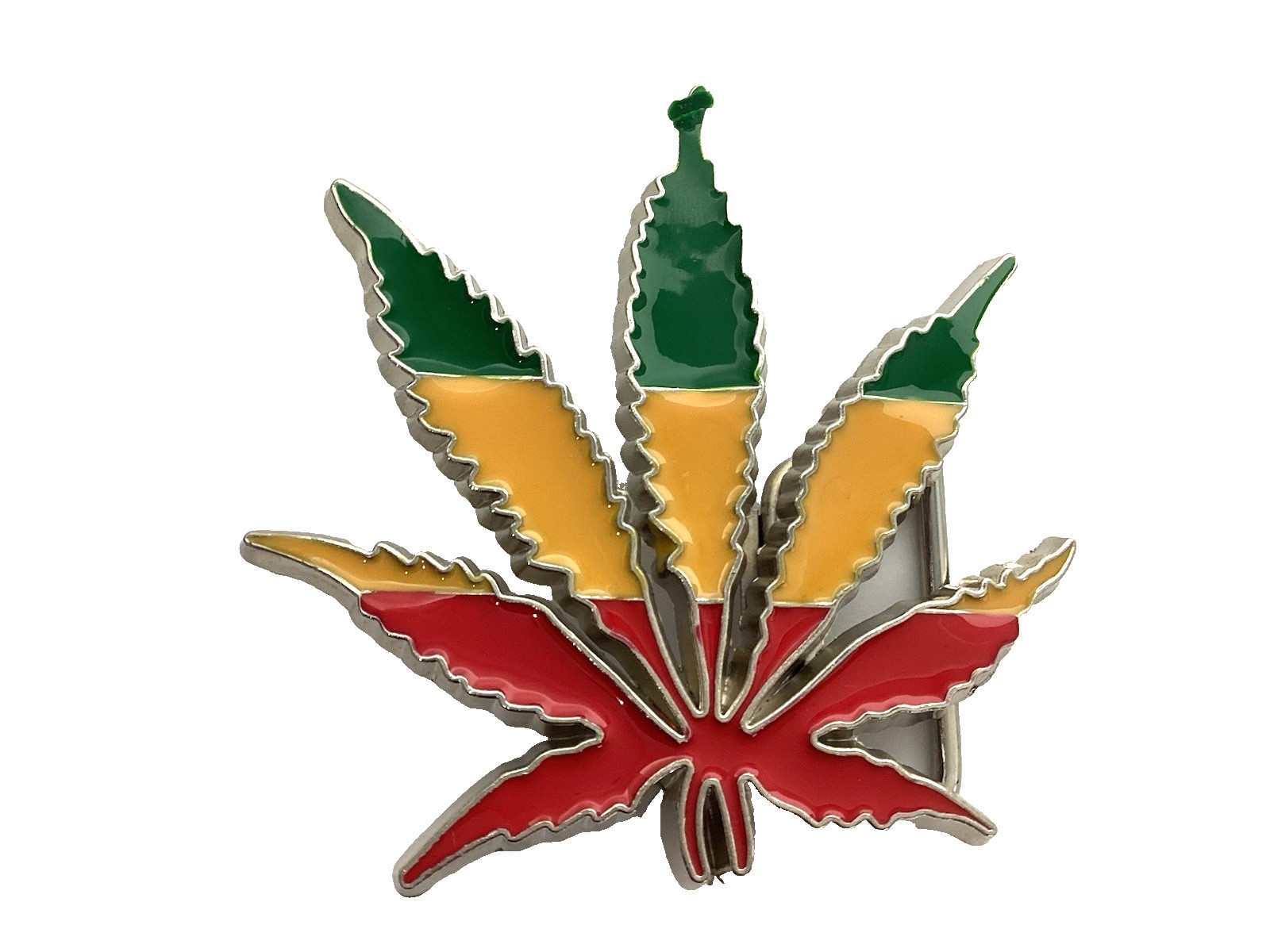 Rasta Marijuana Weed Leaf Belt Buckle Brand New