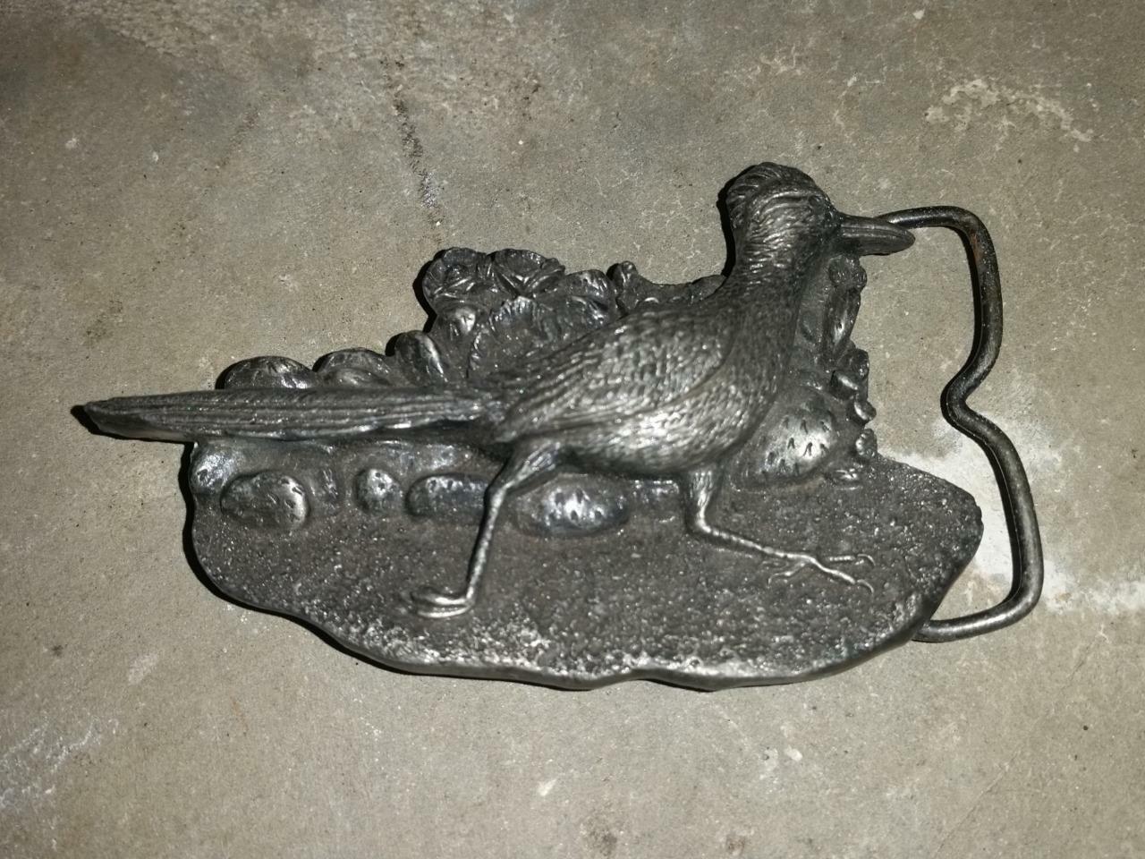 1980 Roadrunner Belt Buckle Bergamot Brass D-149 Made in USA