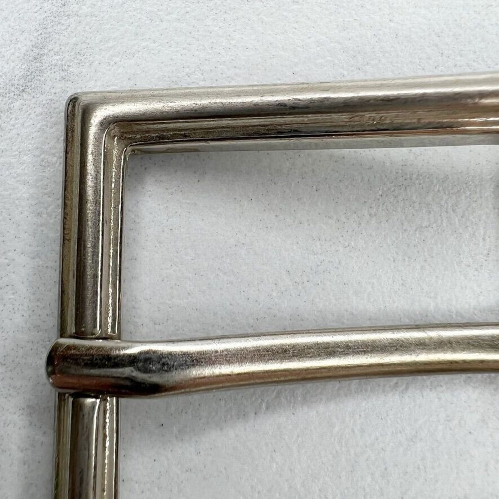 Silver Tone Simple Basic Belt Buckle