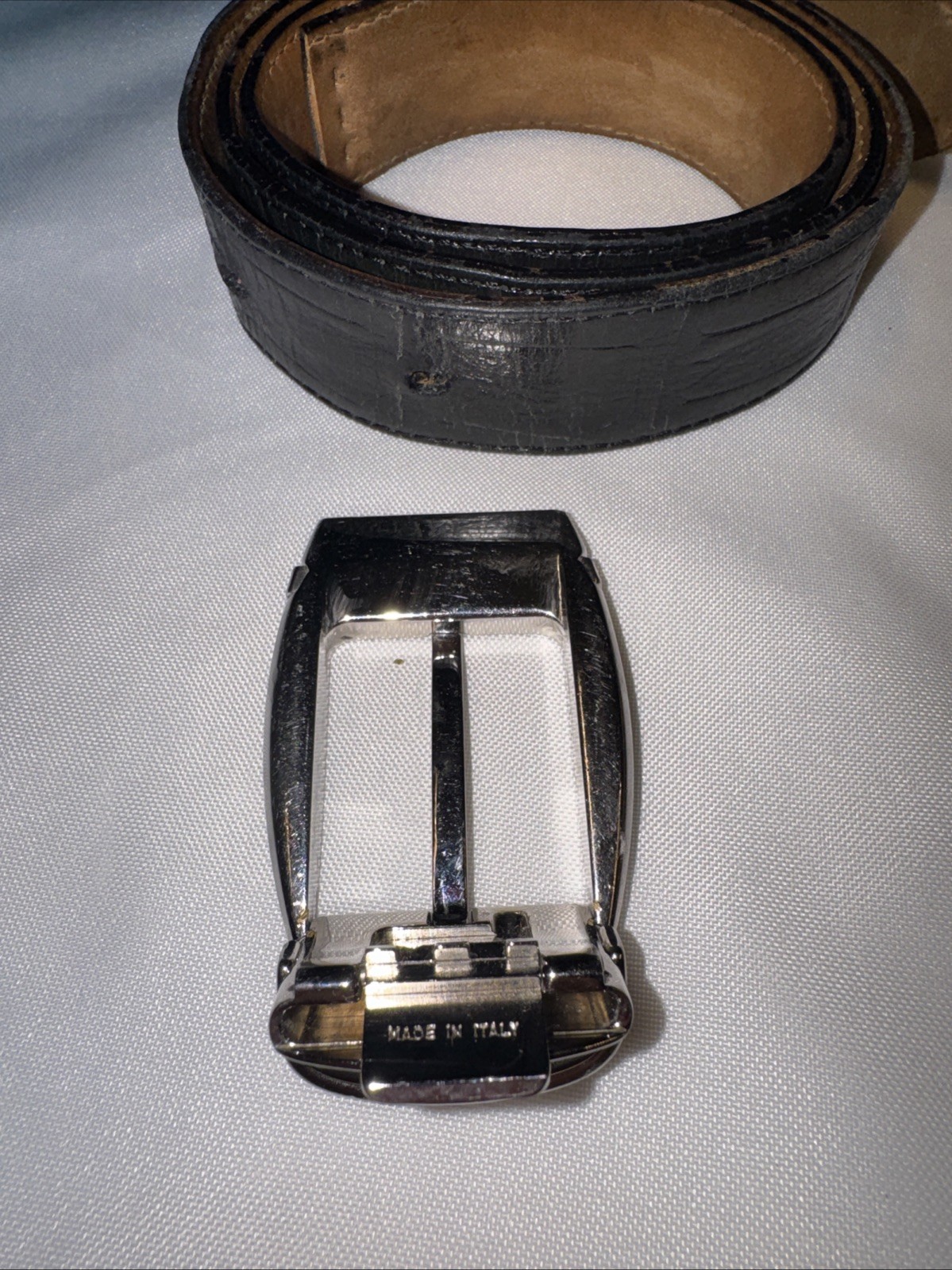Montblanc Belt Buckle Men Silver Tone Made in Italy