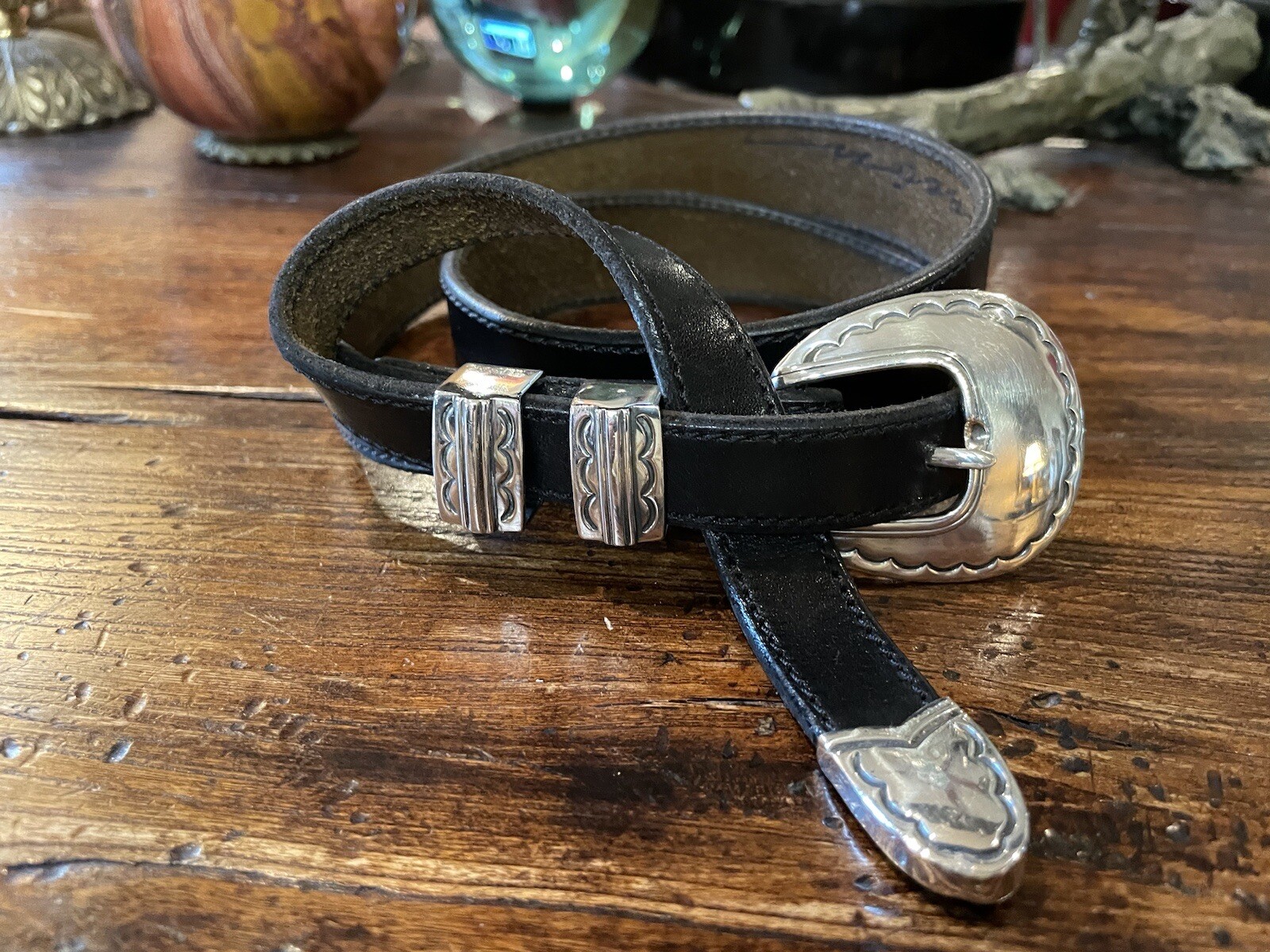 Alexander James Reid Style Sterling Silver Belt Buckle 29-31-1.25/.75🐂✅