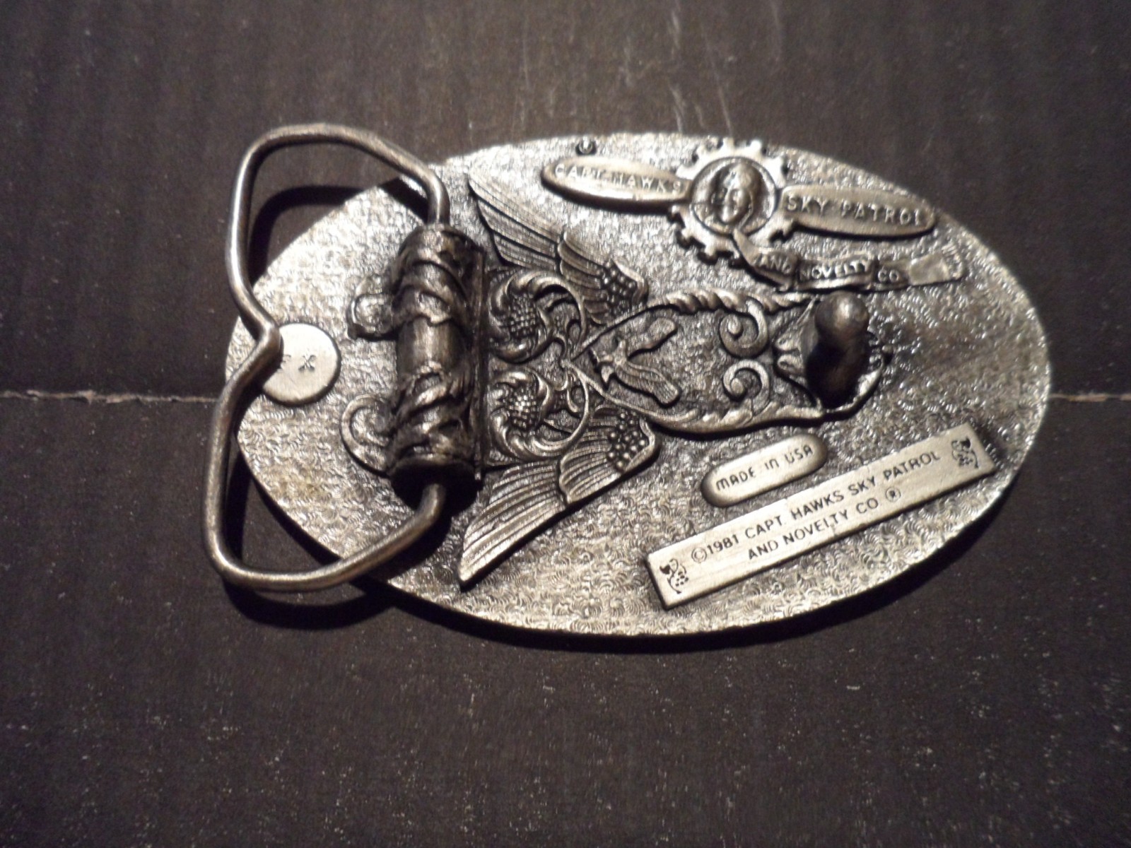 Belt Buckle Biker Western Made in USA All the Way US Stars & Stripes Flag