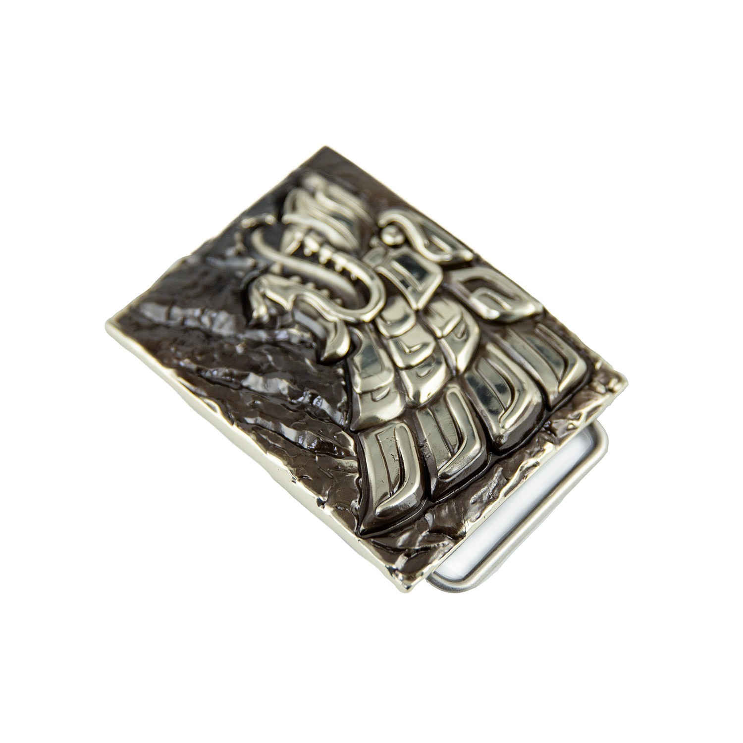 Iron Wolf german silver belt buckle, Vikings wolf, Norse pagan celtic accessory
